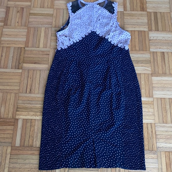 Byron Lars Anthropologie Navy Dress 10 excellent - Picture 12 of 14